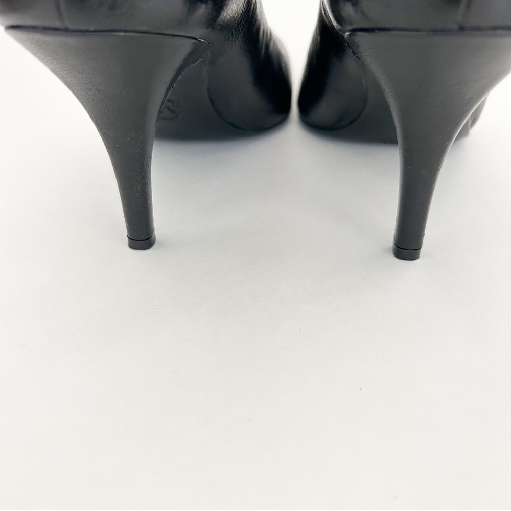 MICHAEL KORS Black leather Pumps Pointed Toe Size 7.5 Career Office - Picture 6 of 11